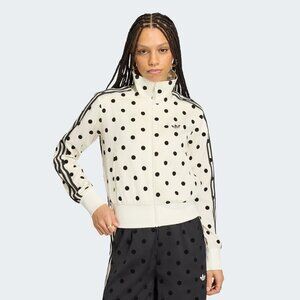 Adidas White Polka Dot Track Jacket (NWT)